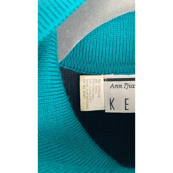 Kenar 2 Vintage Zip Up Long Sleeve Wool Blend Knit Dress Womens Size Small - Picture 11 of 11